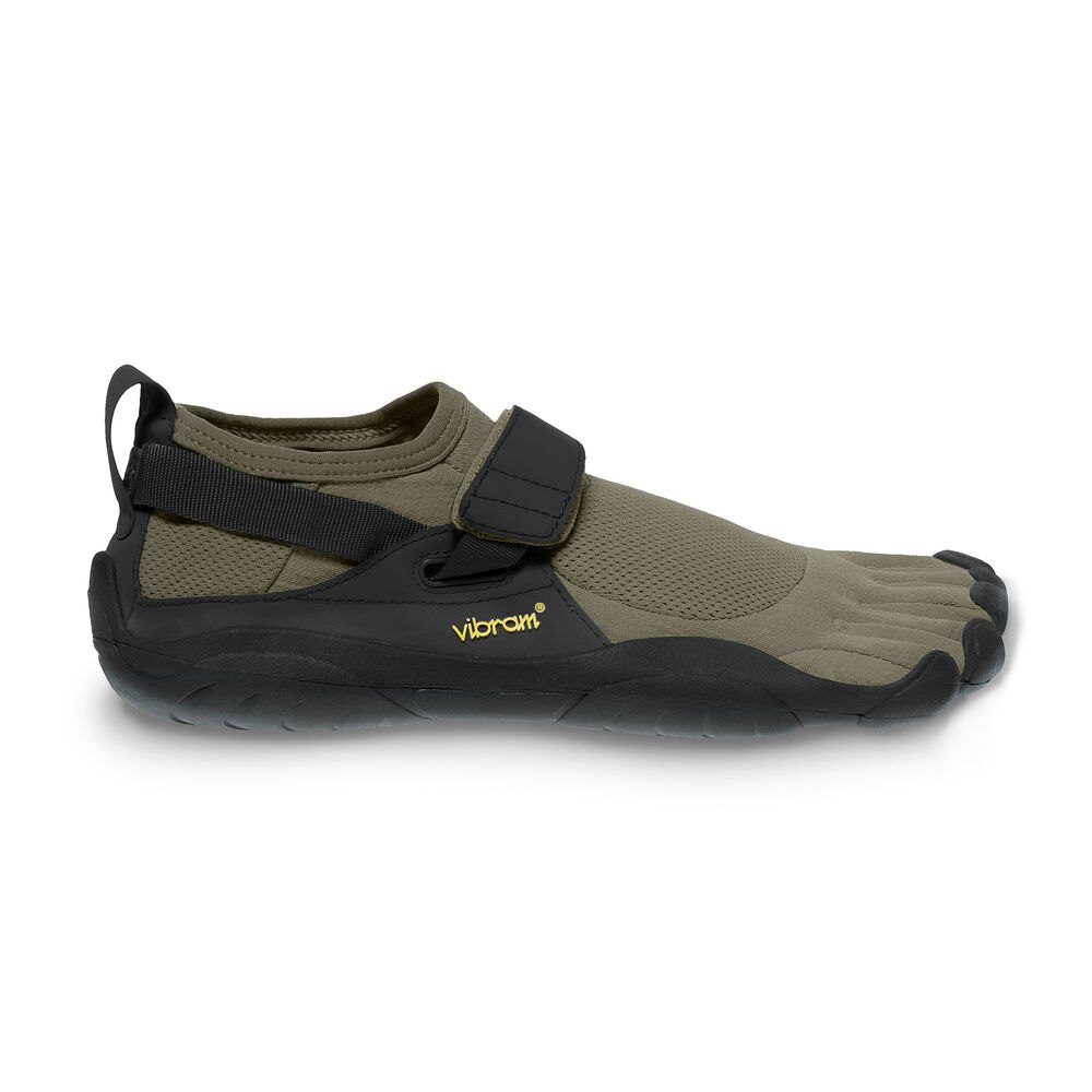 Vibram Five Fingers Mens KSO - Training Shoes Olive/Black - NCH063924